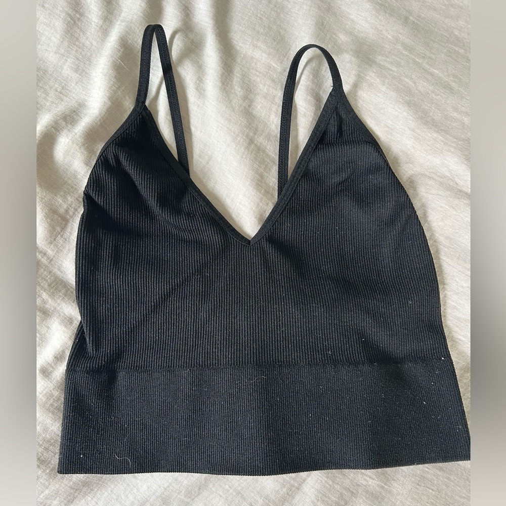 Black crop top